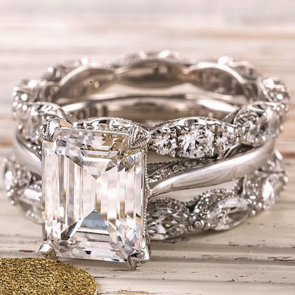 Vintage Silver Bright Layer Ring