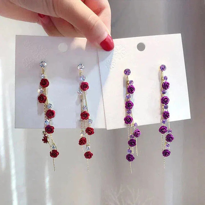 Rose Cascade Earrings