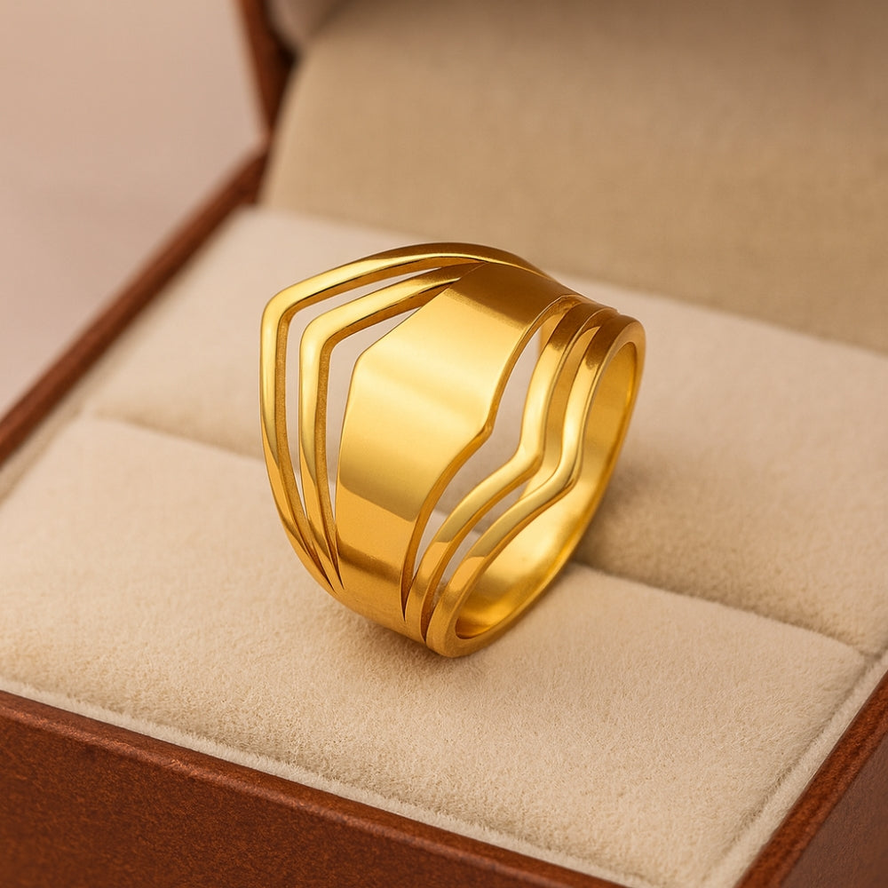 Elegant Gold Statement Ring